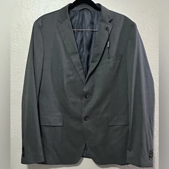 Michael Kors Men's Classic-Fit 100% Wool-Blend Stretch Solid Suit Jacket Sz.44R - Picture 3 of 16